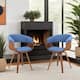 Option Blue and Walnut