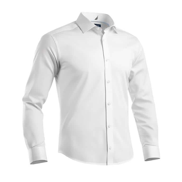 Nautica Men's Wrinkle-Resistant Performance Dress Shirt - Slim Fit