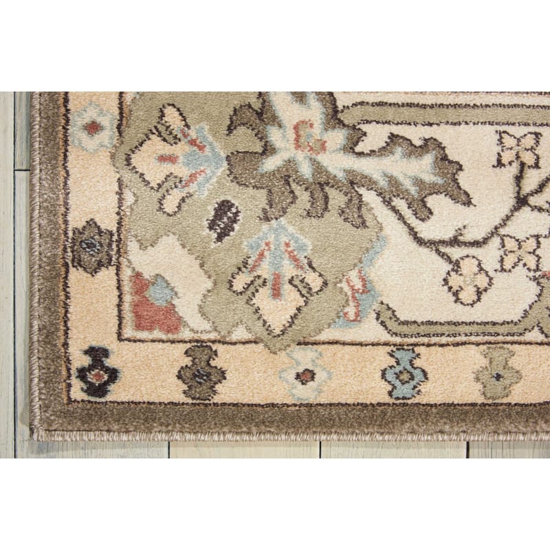 Nourison Walden Traditional Persian Floral Bordered Area Rug