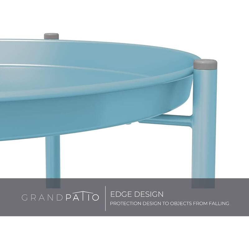 18" or 28" Round Outdoor Side Table End Table Coffee Table