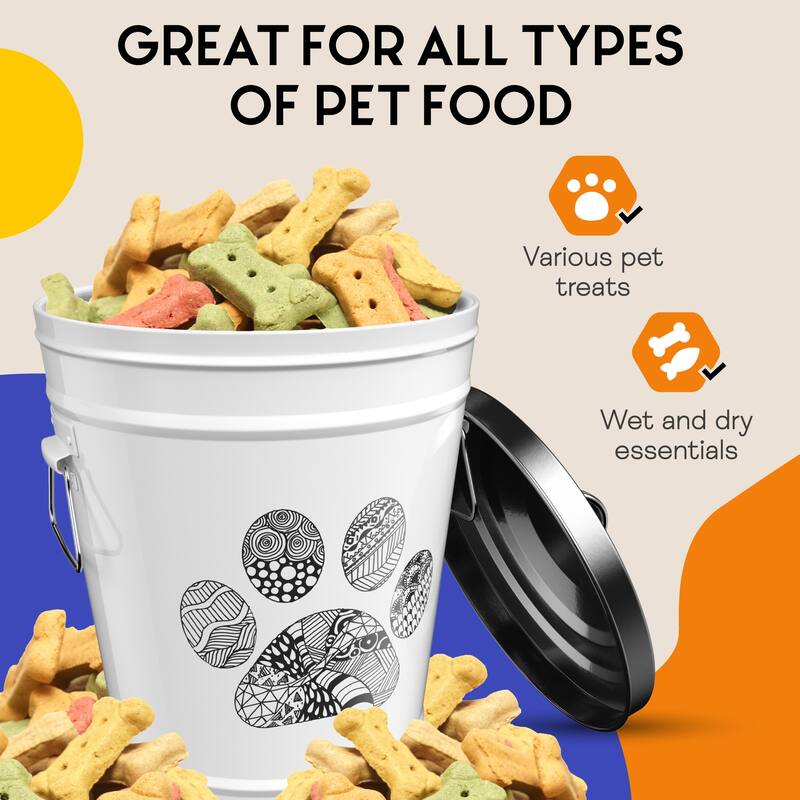 Amici Pet Food Zentangle Safe Storage Canister