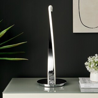 Tomlinson Touch Dimmable Integrated LED Chrome Table Lamp - N/A - Bed ...