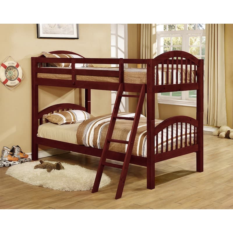 Glenmount Convertible Twin Arched Bunk Bed