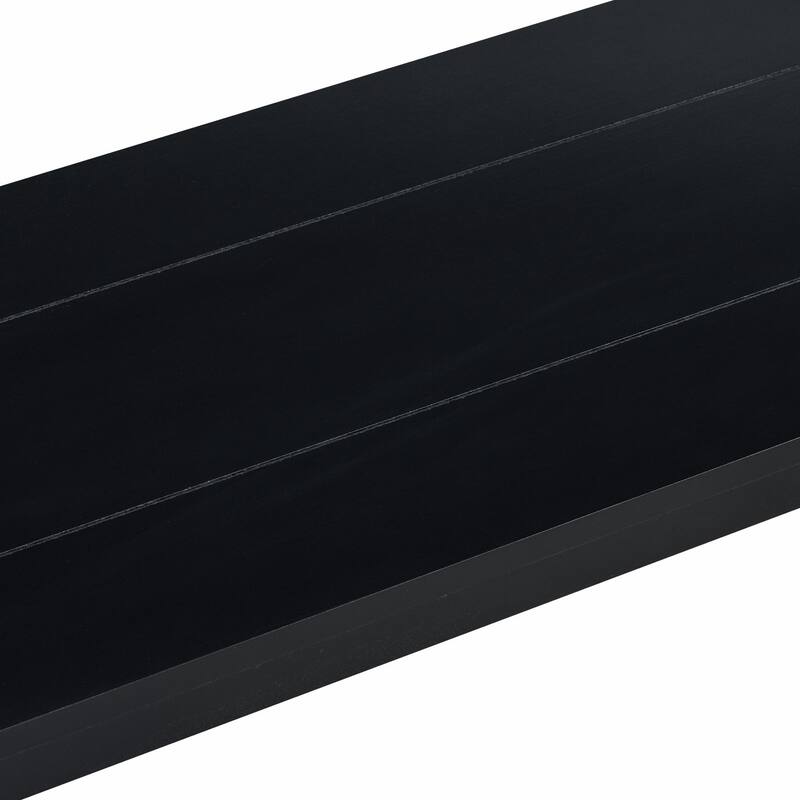 Minimalist Console Table with Bottom Shelf and Four Legs