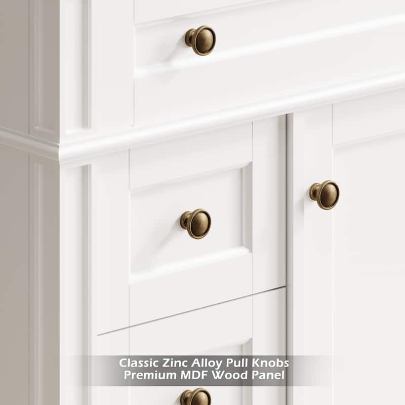 Retro Bathroom Vanity W/ Drop in Sink Combo Cabinet Set