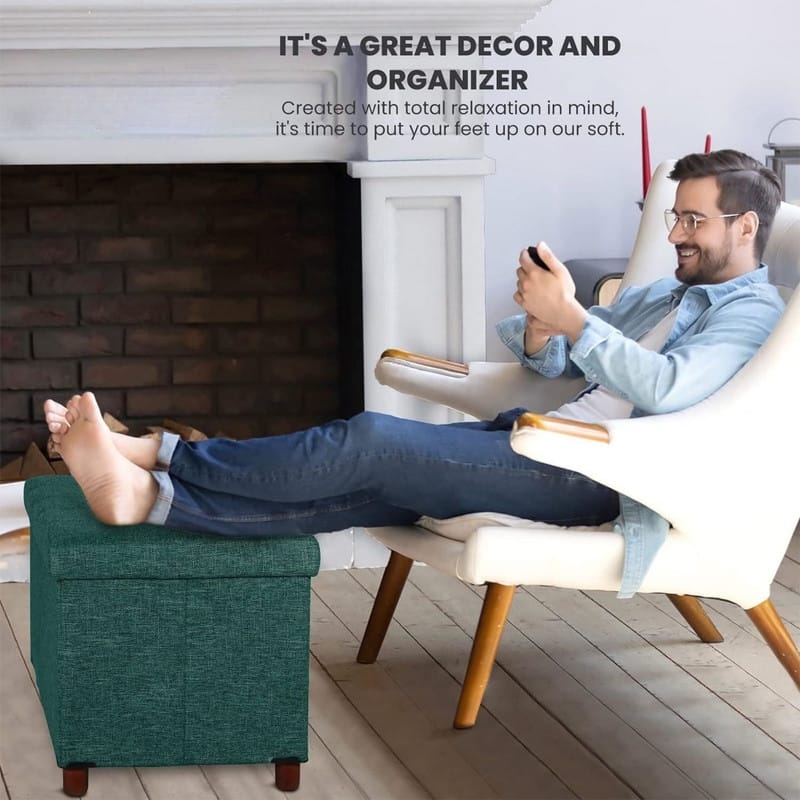 30 Inches Storage Ottoman Bench