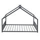 preview thumbnail 7 of 18, House Shape Floor Platform Bed,Kids Bed Metal Frame