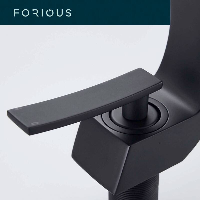 FORIOUS 41030 Single Hole Arch Bathroom Sink Vessel Faucet