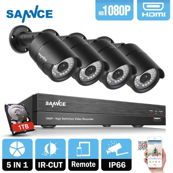 SANNCE 1080P HD 1080P Network Video Cameras Surveillance System