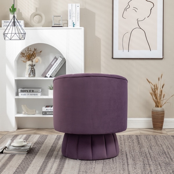 Purple swivel accent chair discount