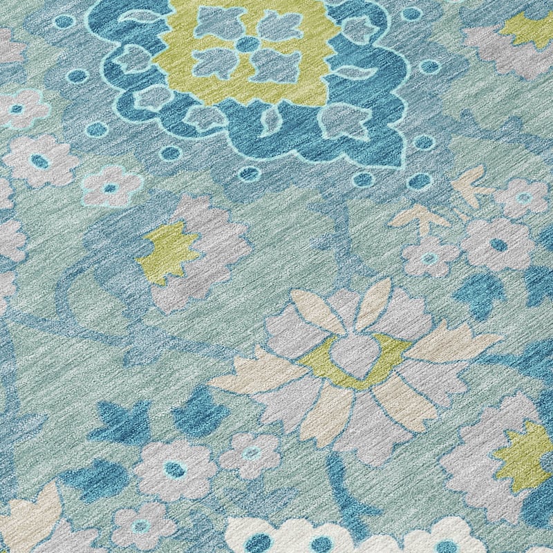 HomeRoots Oriental Traditional Rectangle Outdoor Rug