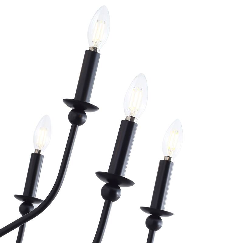 Modern Candle Style 9-Light Chandelier Fixture For Living Room Dining Room