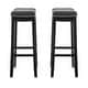 preview thumbnail 10 of 19, Linon Willamette Backless Barstool with Faux Leather Seat (Set of 2)