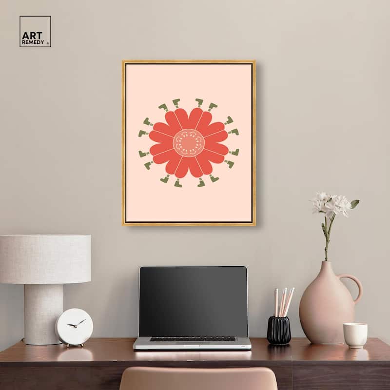 Walk in Floral Canvas by Art Remedy