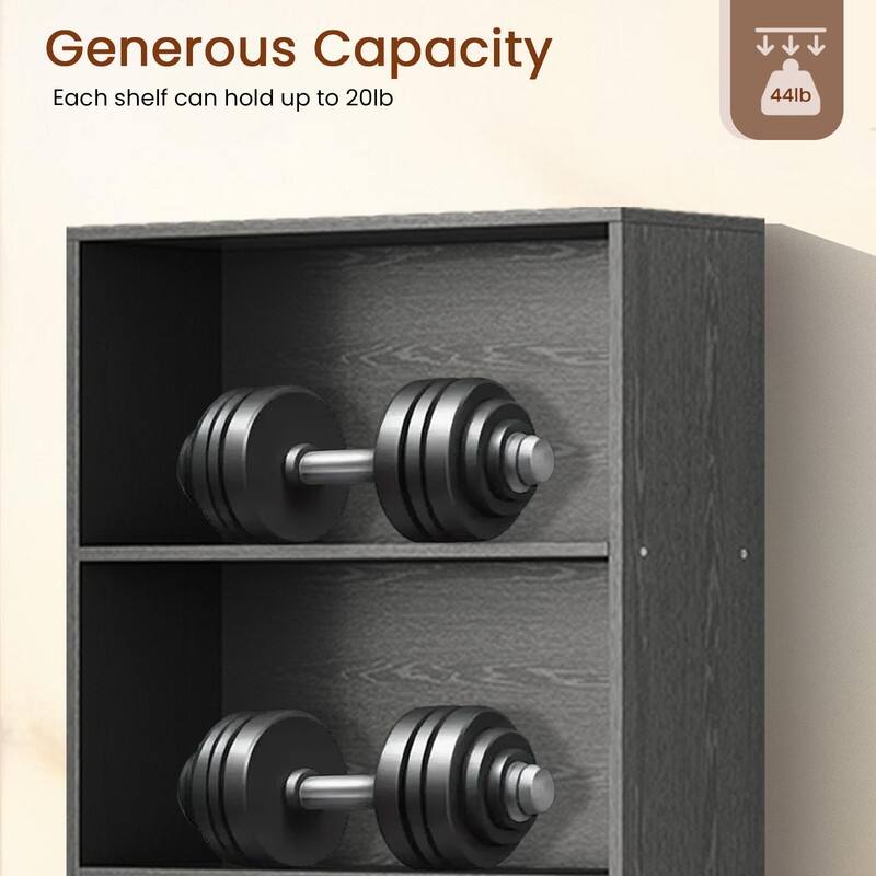 Modern Minimalist Storage Shelf - 6 Tiers, MDF Build