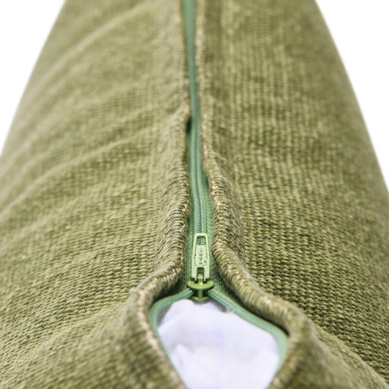 Woven Canvas Lumbar Pillow Cover