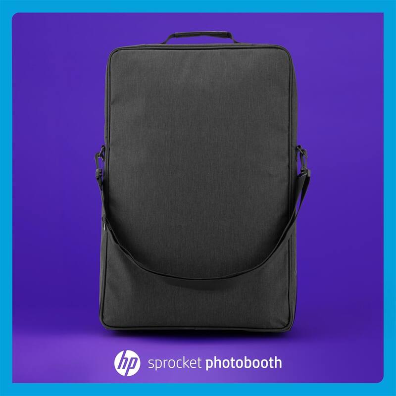 HP Premium Carrying Padded Storage Case w/Removable Shoulder Strap for Sprocket Photobooth (Black) - Black