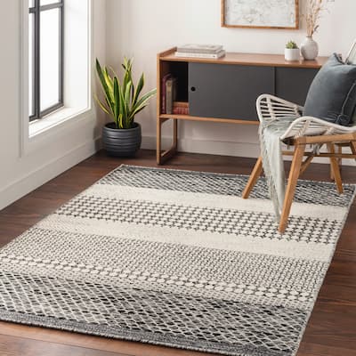 Livabliss Artuqid Handmade Boho Geometric Wool Area Rug