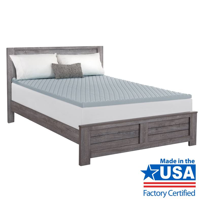 Dream Serenity Cool Point Graphite-Infused Memory Foam Mattress Topper