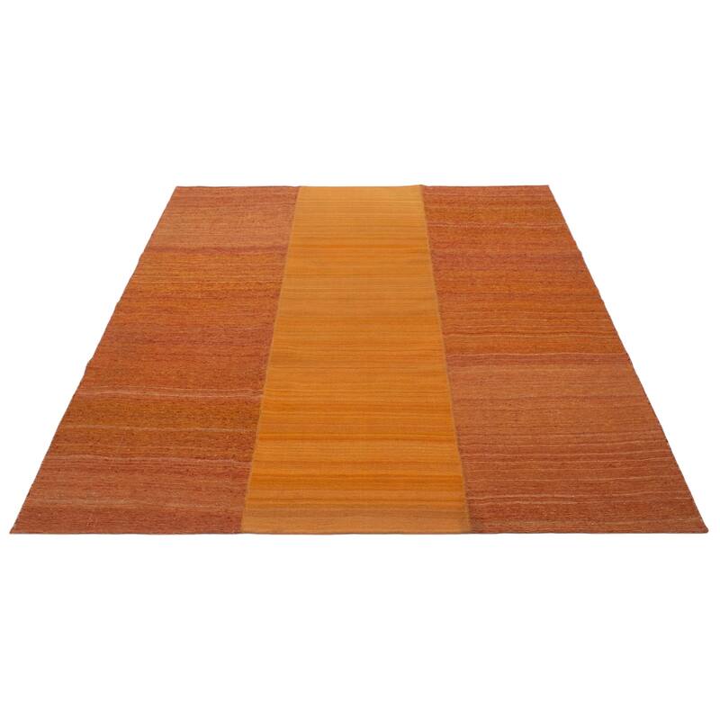 ECARPETGALLERY Flat-Weave Ankara FW Copper Wool Kilim - 8'1 x 9'10