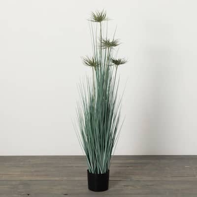 Sullivans Artificial 47" Potted Grass, Green - 47