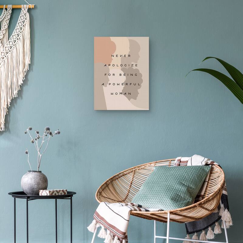 Never Apologize Canvas Art Print