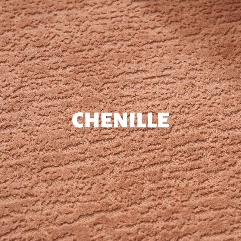 S-Curved Dual-Depth Chenille Sofa Compact, No Assembly
