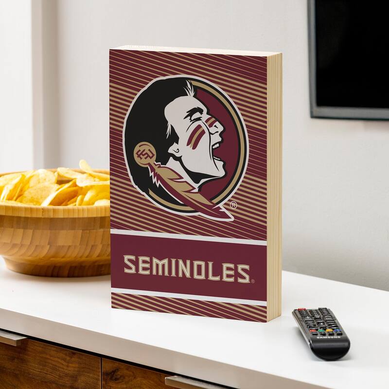Florida State University Wooden Tabletop Mantel Shelf Sign - 8" x 12"