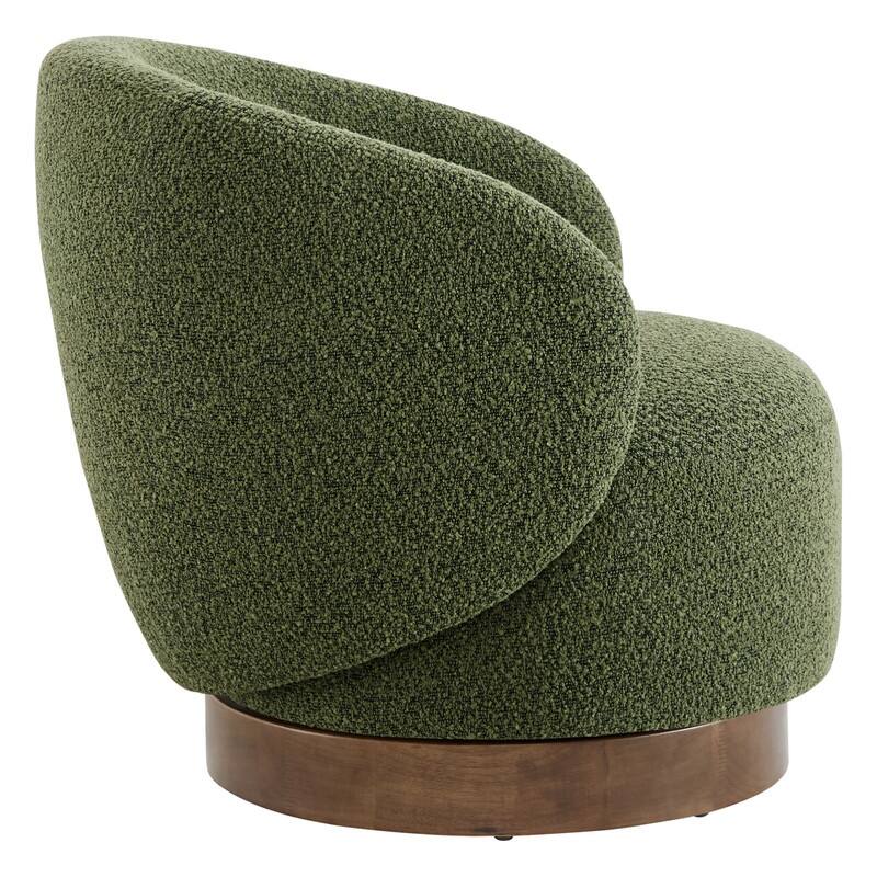 Spruce & Spring Ariel Upholstered Swivel Accent Chair Fabric