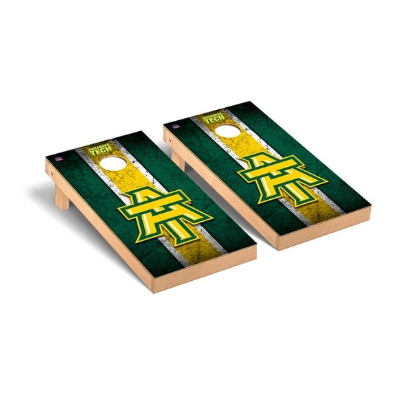 slide 2 of 5, Arkansas Tech Wonder Boys Golden Suns Vintage Cornhole Board Set
