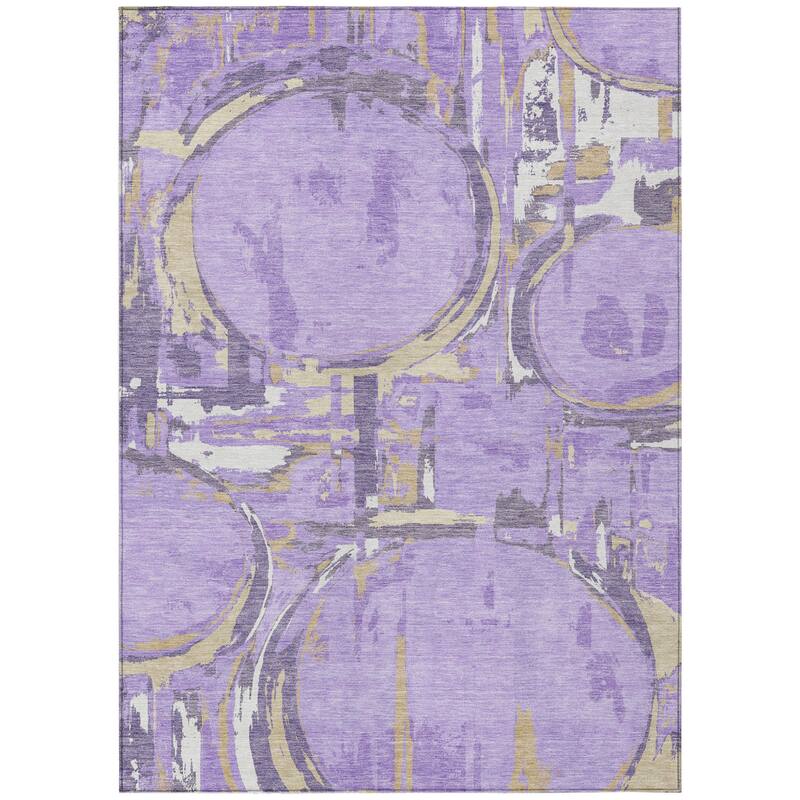 HomeRoots Geometric Transitional Rectangle Outdoor Rug