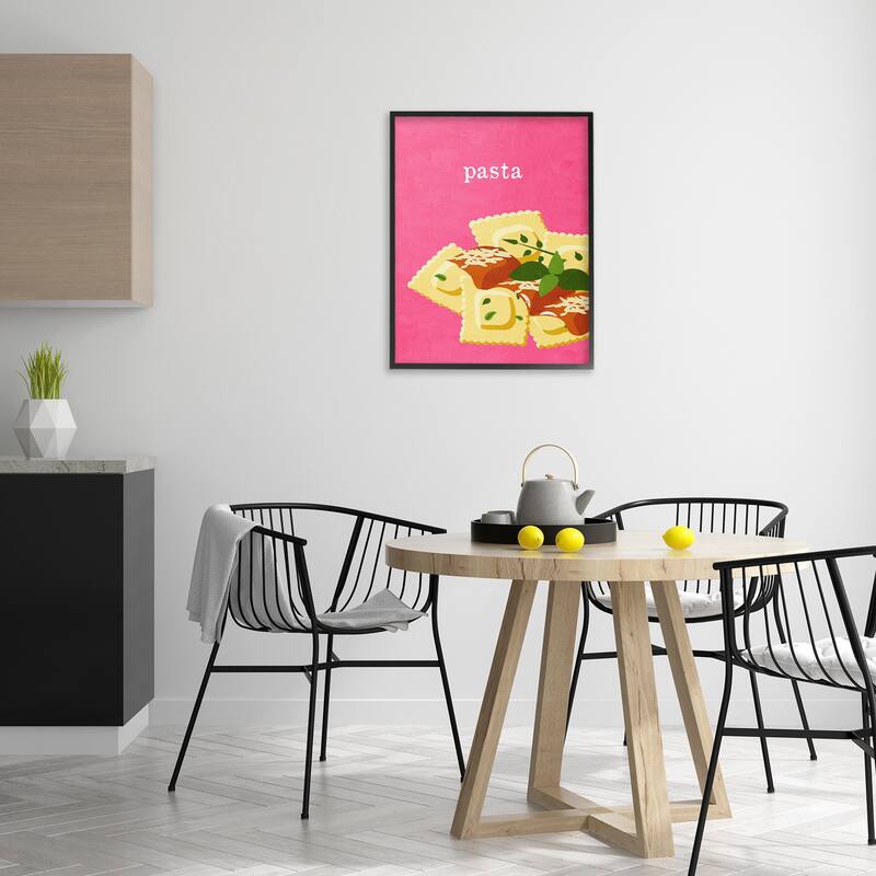 Stupell Ravioli Pasta Dish Framed Giclee Art Design By Kim Allen