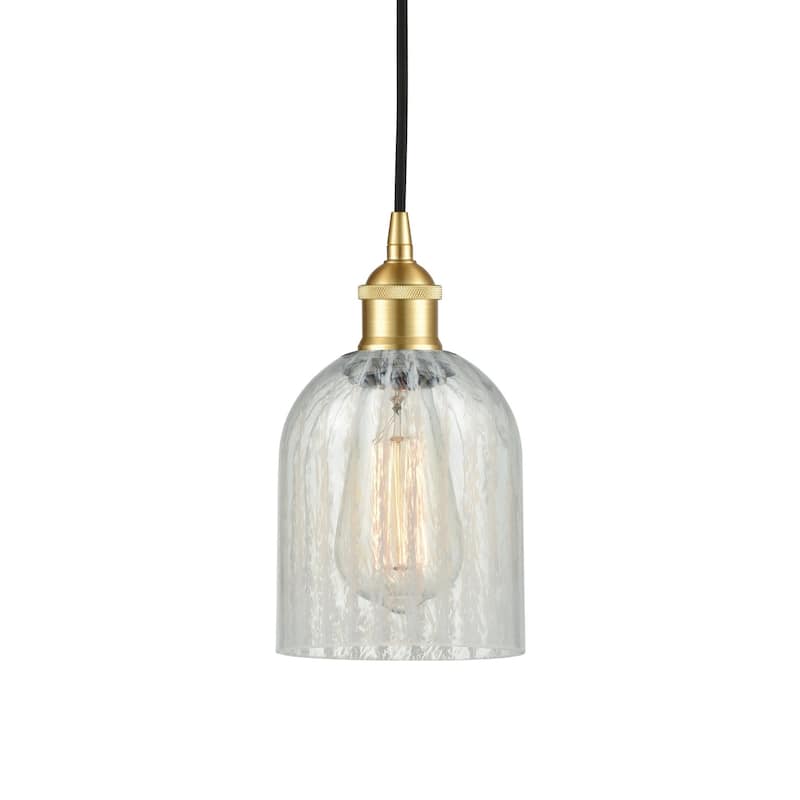 Innovations Lighting 616-1P-10-5 Caledonia Pendant Caledonia 5" Wide - Satin Gold / Mouchette