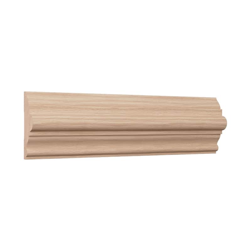 WM300: 1-1/16-in D x 3-in W x 96-in L Americraft Solid Hardwood Stain Grade Chair Rail Moulding