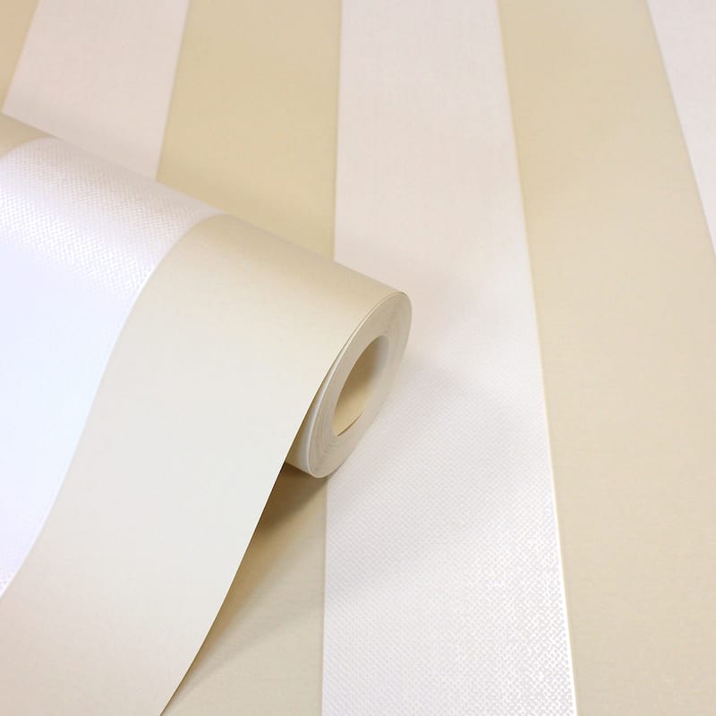 Fine Decor Tavish Light Yellow Stripe Wallpaper