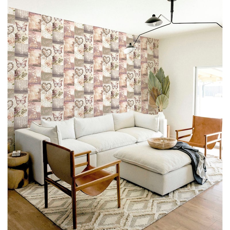 Arthouse Ryo Blush Inspirational Wallpaper