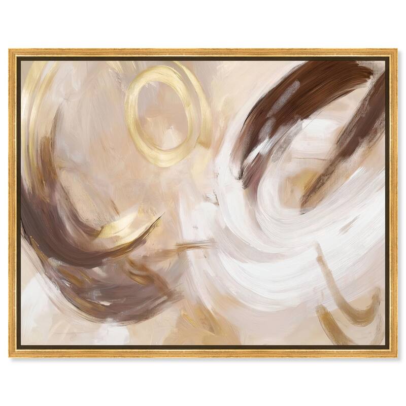 Dreamy Swirls II Canvas by Art Remedy - Gold - 20" x 16"