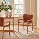 preview thumbnail 1 of 20, Orín Leather Dining Chair Chestnut Tan