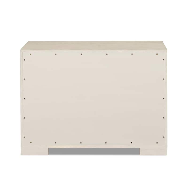 Furniture of America Durem Modern Classic Wood 2-Drawer Oversized Nightstand with USB Ports (Set of 2)