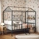 preview thumbnail 1 of 8, Furniture of America Julian Modern Twin Metal House-inspired Low Profile Loft Bed Black