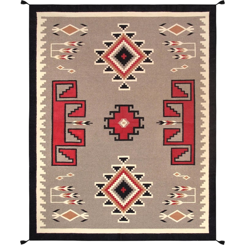 Pasargad Home Kilim Collection Hand-Knotted Wool Rug - 8' x 10'