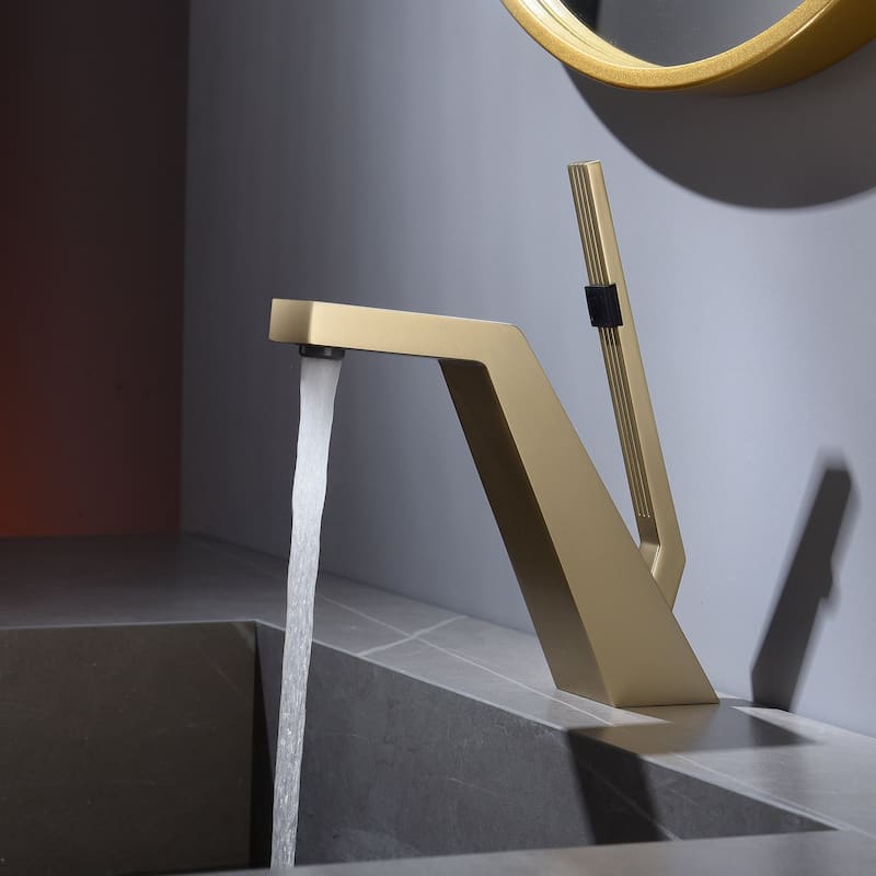 Solid Brass Single-handle Bathroom Vanity Sink Faucet