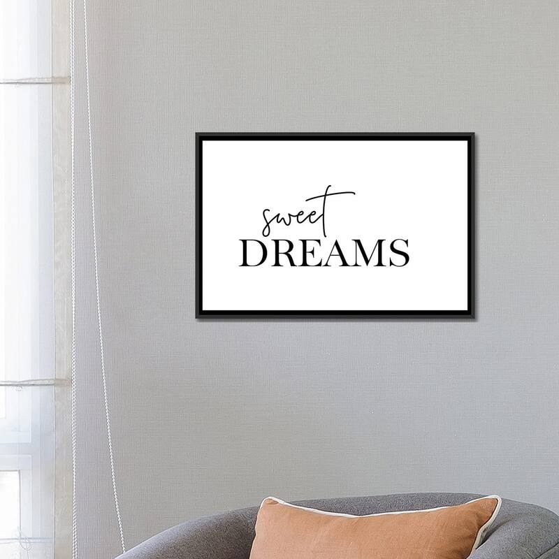 iCanvas "Sweet Dreams" by Nouveau Prints Framed Canvas Print