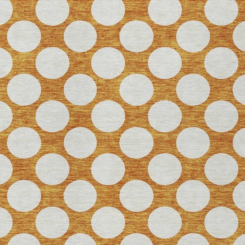 HomeRoots Polka Dot Transitional Rectangle Outdoor Rug