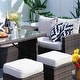 preview thumbnail 5 of 10, 7-piece Patio Outdoor Wicker Sectional Sofa Set with Storage Box and Ottoman