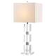 SAFAVIEH Lighting Palace Crystal Stacked Cube 28-inch Table Lamp - 13"x13"x28"