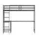 preview thumbnail 62 of 60, Traditional Wood Slat Loft Bed with Integrated Desk & Ladder