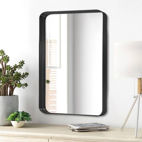 Modern Deep Frame Wall-Mounted Vanity Rectangle Mirror