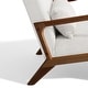 preview thumbnail 70 of 161, 25" W Mid Century Upholstered Wood Accent Chair with Pillow
