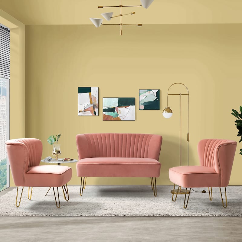 Barto 45" 3 Piece Living Room Set by HULALA HOME